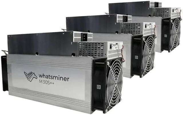 Main image of WhatsMiner M30S++ 106TH/s ASIC Miner 3224W Bitcoin BTC Mining With Power Supply