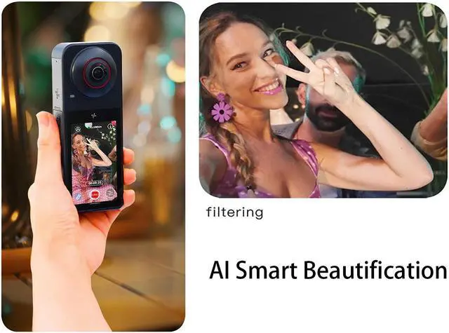 Alt view image 6 of 7 - PilotPano 360 Action Camera Waterproof with 5.7K 360 Active HDR Video,3.1" Touchscreen,CMOS sensors,Support 4K, 60FPS,for AI Editing, Live Streaming, HDR,Webcam,PilotSteady