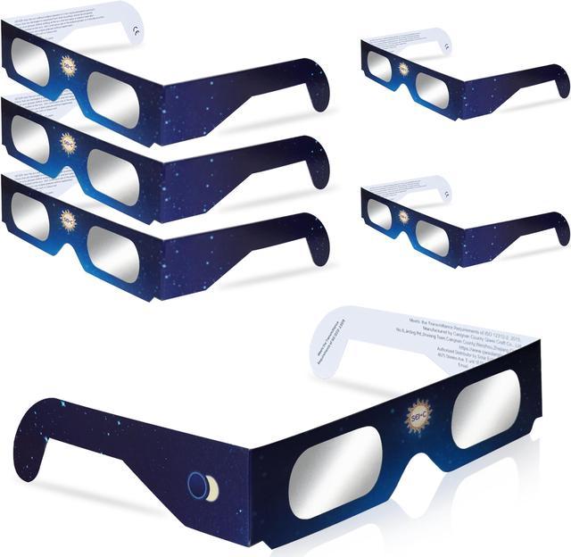 ISO Eclipse Glasses 5-Pack, NASA & AAS Approved