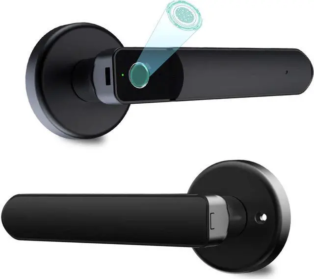 Main image of Fingerprint Door Lock, SMONET Electronic Biometric Smart Deadbolt Keyless Entry Digital Door Lock for Bedroom,Key Handle Door Lever, Auto Lock,Security for Front Door, Home,Office,Apartment