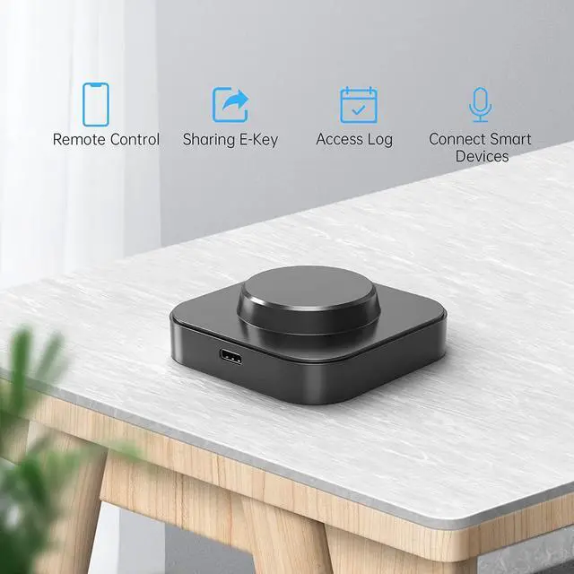 Alt view image 4 of 7 - SMONET Smart Lock Wi-Fi Gateway, G2 Gateway Wi-Fi Bridge Remote Control Keyless Entry Door Lock, Smart Hub Work with Alexa, Google Home Voice Control for Homes and Hotel