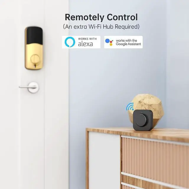 Alt view image 7 of 7 - Smart Lock SMONET Bluetooth Keyless Entry Keypad Smart Deadbolt-Fingerprint Electronic Deadbolt Door Lock-App Control, Remote Ekeys Sharing, Free App Monitoring Easy to Install for Homes and Hotel