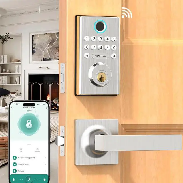 Keyless Entry Door Lock, Biquole Smart Lock With Keypad, Aut