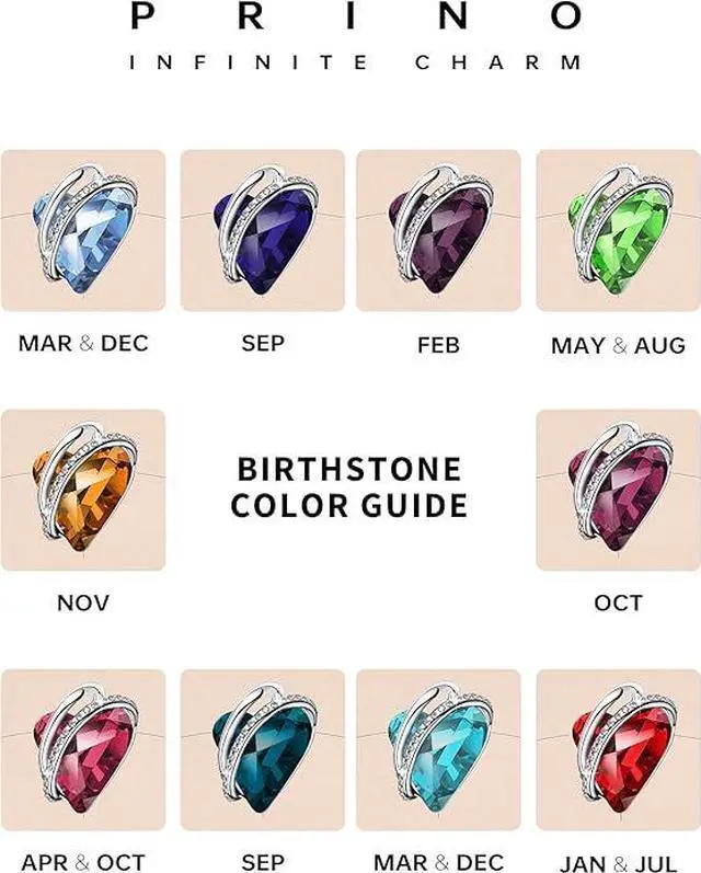 Alt view image 6 of 6 - Necklace for Women, Prino Love Heart Crystal Necklace Jewelry Birthday Gifts for Her Women Mom Wife Girlfriend -Valentines Day Christmas Anniversary Mothers Day Gifts