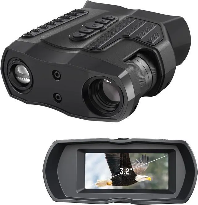 Main image of HISION Night Vision Goggles, 4K Binoculars with Camera for Day Night Thermal Wildlife Hunting & Shooting Military Tactical Infrared Scope 4000mAh 80X Magnification (Optical 10X & Digital 8X)