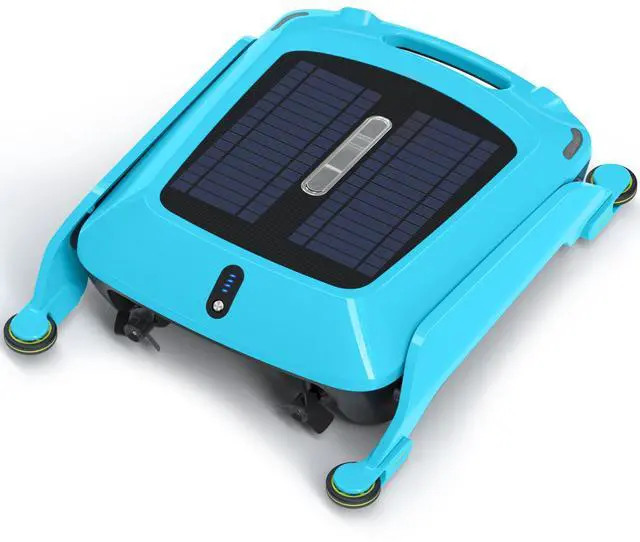 Main image of Solar Powered Pool Skimmer Robot: Automatic Pool Surface Skimmer Cleaner, Robotic Pool Skimmer Dual Charging Modes, Smart Radar Obstacle Avoidance, 24/7 Continuous Surface Cleaning for Most Pools