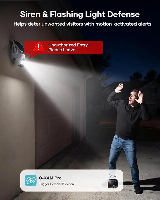 Alt view image 7 of 7 - FIRSTREND Solar Security Cameras Wireless Outdoor, 2K Color Night Vision, Human Auto Tracking, Two-Way Audio, 2.4G/5GHz WiFi Home Security Camera System, No Monthly Fee, IP65 Waterproof, 2 Camera Kit