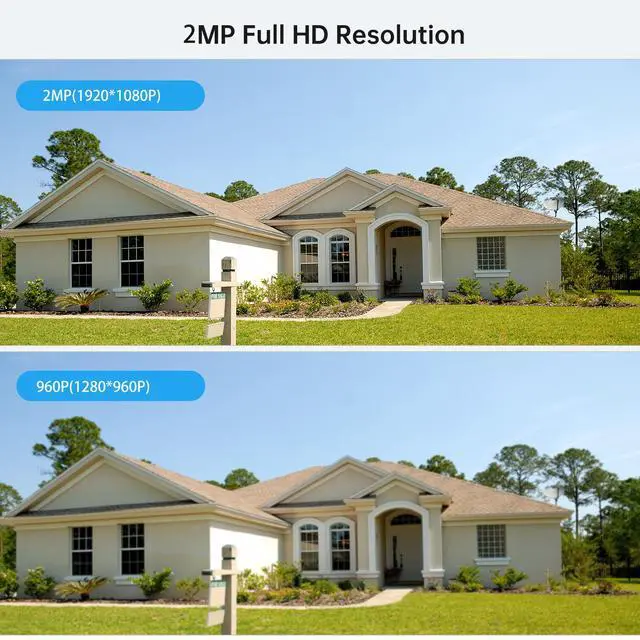 Alt view image 7 of 7 - 2MP WiFi Security Camera System, 4-Camera Kit with 4-Channel NVR, 512GB Hard Drive, Night Vision, IP66 Waterproof, No Monthly Fee