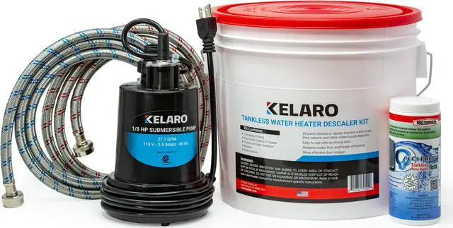 Alt view image 7 of 7 - Kelaro Tankless Water Heater Flushing Kit with Rectorseal Calci-Free