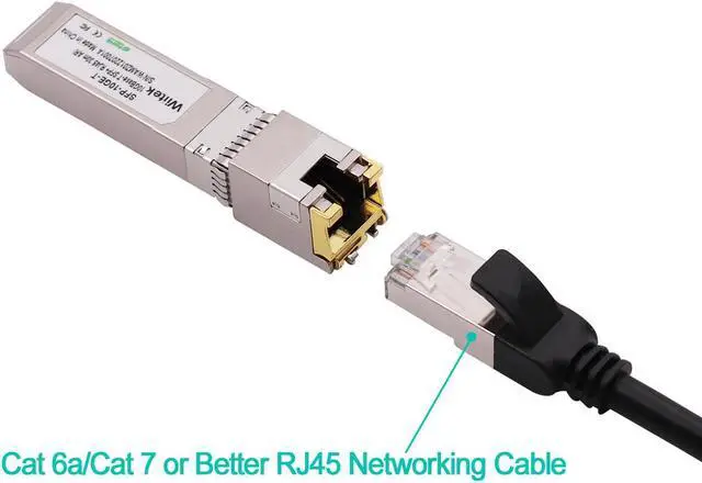 Alt view image 4 of 7 - Wiitek SFP+ to RJ45 Copper Modules, 10GBase-T Transceiver Compatible for Arista SFP-10GE-T(Cat 6a/7 or Better, 30-Meter)