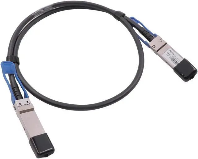 Alt view image 2 of 6 - Wiitek 100GbE QSFP28 DAC Twinax Cable, 1 Meter 100GBASE-CR QSFP28 to QSFP28 Passive Copper Cable, Compatible for Cisco QSFP-100G-CU1M, Ubiquiti, Mikrotik, Netgear, Supermicro, Open Source Switches