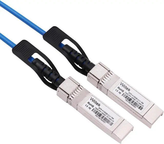 Alt view image 2 of 6 - [Blue Colored] 1.5m 10G SFP+ DAC Twinax Cable, 10Gbase-CU SFP+ Copper Cable, Compatible for Cisco SFP-H10GB-CU1.5M, Ubiquiti, Juniper, Mellanox, Mikrotik, Netgear, Supermicro, Open Source Switches