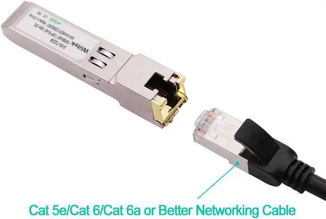Alt view image 4 of 5 - 1.25G SFP-T, 10/100/1000BASE-T Gigabit Copper SFP, Wiitek SFP to RJ45 Transceivers 100m, Compatible for Dell 310-7225 Ethernet SFP RJ45 Copper Module