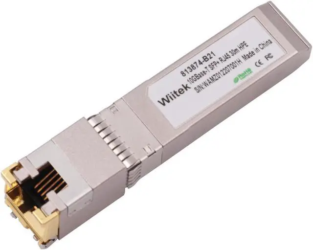 Main image of Wiitek SFP+ to RJ45 Copper Modules, 10GBase-T Transceiver Compatible for HPE Blade System 813874-B21 HPE ProCurve & HPE Aruba(Cat 6a/7 or Better, 30-Meter)
