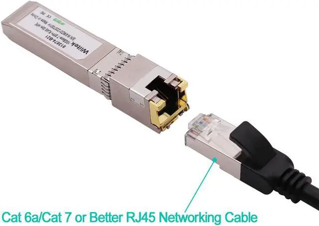 Alt view image 4 of 6 - Wiitek SFP+ to RJ45 Copper Modules, 10GBase-T Transceiver Compatible for HPE Blade System 813874-B21 HPE ProCurve & HPE Aruba(Cat 6a/7 or Better, 30-Meter)