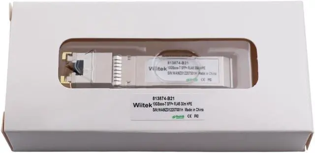 Alt view image 6 of 6 - Wiitek SFP+ to RJ45 Copper Modules, 10GBase-T Transceiver Compatible for HPE Blade System 813874-B21 HPE ProCurve & HPE Aruba(Cat 6a/7 or Better, 30-Meter)