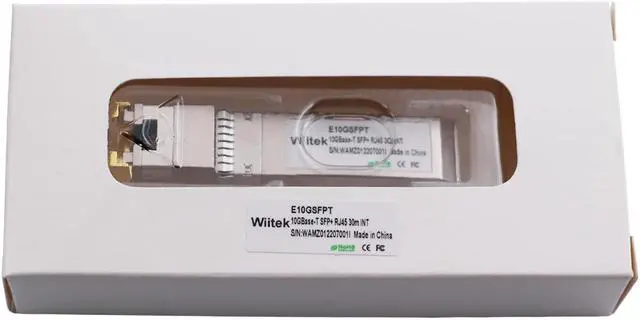 Alt view image 6 of 6 - Wiitek SFP+ to RJ45 Copper Modules, 10GBase-T Transceiver Compatible for Intel E10GSFPT(Cat 6a/7 or Better, 30-Meter)