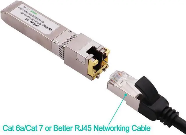 Alt view image 4 of 6 - Wiitek SFP+ to RJ45 Copper Modules, 10GBase-T Transceiver Compatible for Ubiquiti UF-RJ45-10G (Cat 6a/7 or Better, 30-Meter)