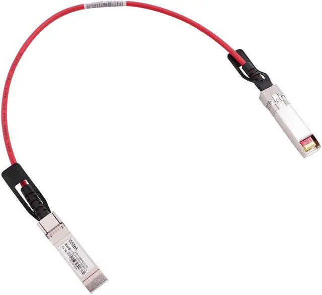 Main image of [Red Colored] 0.5m 10G SFP+ DAC Twinax Cable, 10Gbase-CU SFP+ Copper Cable, Compatible for Cisco SFP-H10GB-CU0.5M, Ubiquiti, Juniper, Mellanox, Mikrotik, Netgear, Supermicro, Open Source Switches