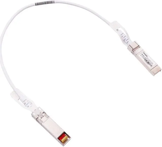Main image of Wiitek 0.5m 10GbE SFP+ DAC Twinax Cable, 10Gbase-CU SFP+ Passive Copper Cable,for Ubiquiti UniFi (UC-DAC-SFP+), Fortinet, MikroTik, Mellanox, Netgear, Supermicro, TP-Link and Cisco, White Colored