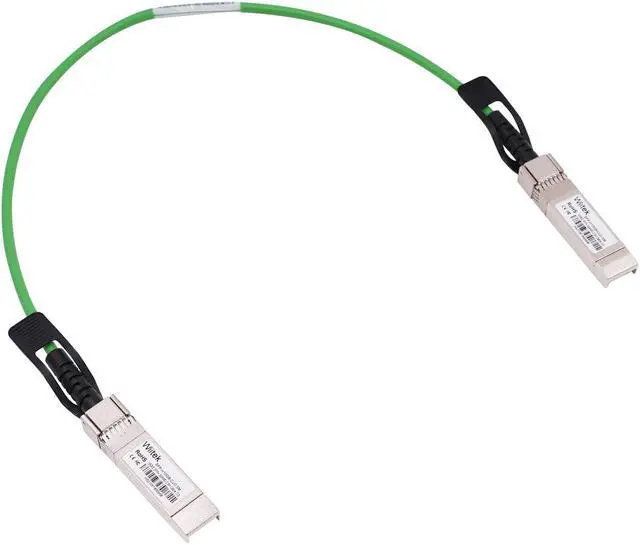 Main image of [Green Colored] 0.5m 10G SFP+ DAC Twinax Cable, 10Gbase-CU SFP+ Copper Cable, Compatible for Cisco SFP-H10GB-CU0.5M, Ubiquiti, Juniper, Mellanox, Mikrotik, Netgear, Supermicro, Open Source Switches