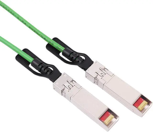 Alt view image 3 of 6 - [Green Colored] 1.5m 10G SFP+ DAC Twinax Cable, 10Gbase-CU SFP+ Copper Cable, Compatible for Cisco SFP-H10GB-CU1.5M, Ubiquiti, Juniper, Mellanox, Mikrotik, Netgear, Supermicro, Open Source Switches