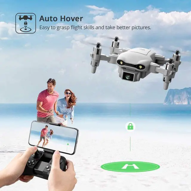Alt view image 4 of 7 - 4DRC V9 Mini Drone with 720P HD Camera, Foldable Quadcopter with FPV Live Video, Altitude Hold, Waypoint Function, One Button Start, 3D Flip, with Storage Bag and 3 Modular Batteries