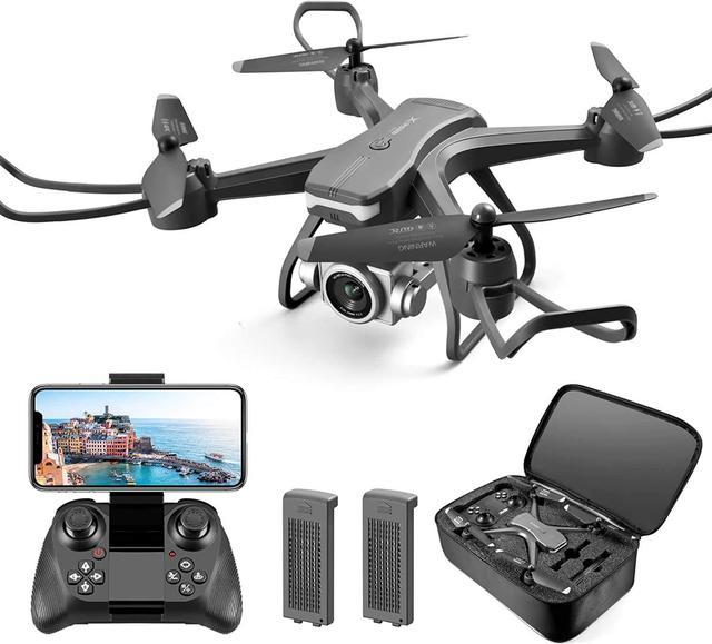 4DRC RC Helicopte Drone with 1080P HD Camera for Kids Adults, FPV Drone  Beginners Foldable Live Video Quadcopter 2 Batteries Blue