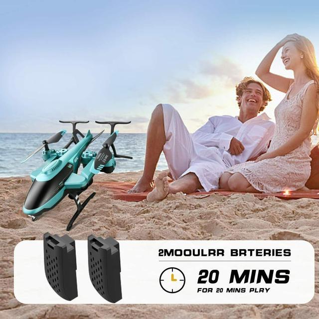 Alt view image 7 of 7 - 4DRC V10 Remote Control Helicopter with 1080P HD Camera, 2.4G WiFi FPV Transmission Live Video Drone, RC Airplane with 2 Batteries