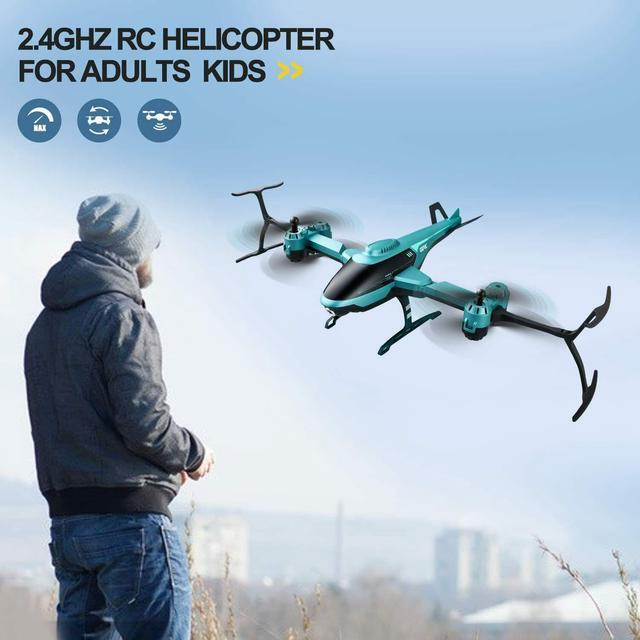 Alt view image 6 of 7 - 4DRC V10 Remote Control Helicopter with 1080P HD Camera, 2.4G WiFi FPV Transmission Live Video Drone, RC Airplane with 2 Batteries