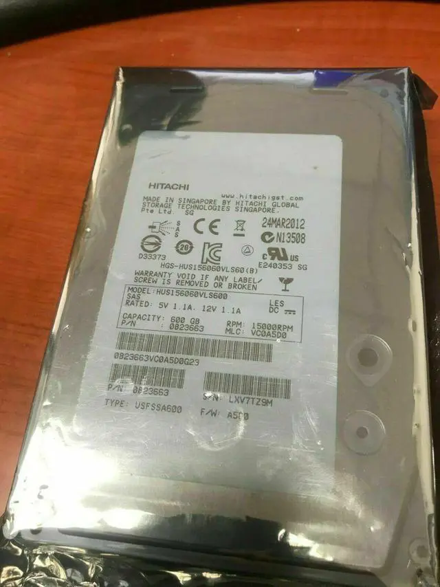 Main image of Hitachi HUS156060VLS600 Enterprise 3.5 Inch 600GB 15K SAS Hard Drives HP dell