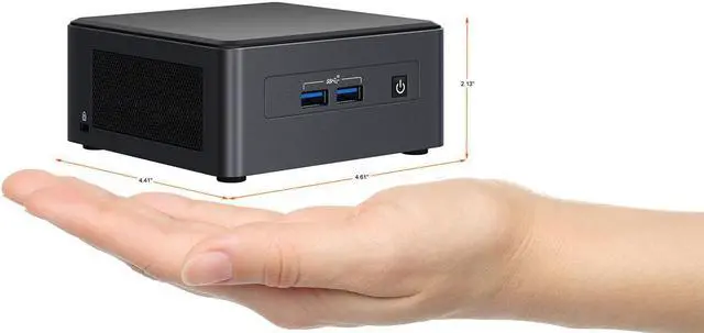 Alt view image 2 of 4 - Intel NUC 11 Pro NUC11TNHi7 Tiger Canyon Home & Business Mini PC Mini Desktop 11th Gen Intel® Core i7-1165G7 Processor Upto 4.7 GHz Turbo,4 Cores,8 Threads,12 MB L3 Cache(8G RAM,256G SSD)