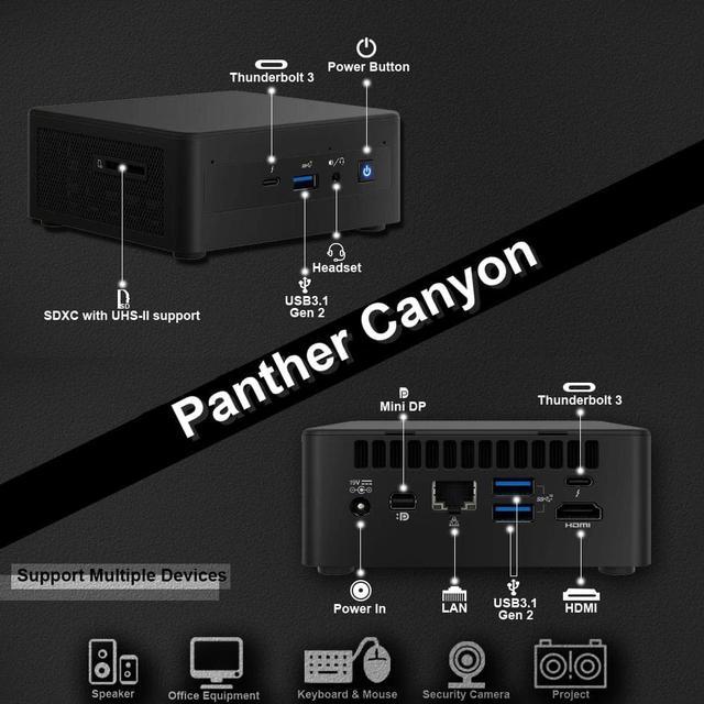 Intel NUC 11 Pro NUC11PAHi50Z Panther Canyon Lite Desktop Mini PC