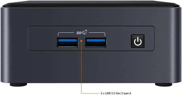 Alt view image 3 of 7 - Intel NUC 11 Pro NUC11TNHV7 Tiger Canyon Home & Business Mini PC Mini Desktop 11th Gen Intel® Core i7-1185G7 Processor with Intel vPro® Technology (Without RAM&SSD)
