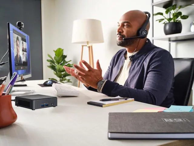 Alt view image 7 of 7 - Intel NUC 11 NUC11TNKv5 Home & Business Mini PC Mini Desktop 11th Gen. Intel Core i5-1145G7 Processor with vPro Technology, Support 4K Quad Display, WiFi 6, 8GB RAM / 256GB SSD