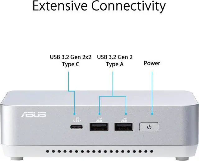 Alt view image 3 of 7 - NUC14 Pro+Mini Mini Host High Performance Commercial AI Office Desktop Computer Core Ultra9-185H Silver Edition 48gb ram / 1tb ssd