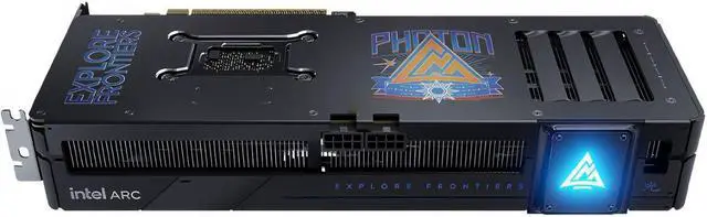 Alt view image 7 of 7 - GUNNIR Intel Arc B580 12GB Photon OC Black GDDR6 2850MHz Triple Fan Graphics Card (192-bit, PCI-Express 4.0 x8, HDMI/DisplayPort, Supports 4k)