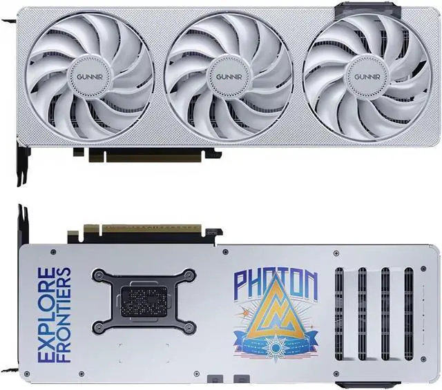 Main image of WEELIAO GUNNIR Intel Arc B580 12GB Photon OC White GDDR6 2850MHz Triple Fan Graphics Card (192-bit, PCI-Express 4.0 x8, HDMI/DisplayPort, Supports 4k)