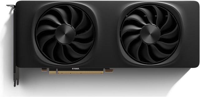 Alt view image 4 of 6 - Intel Arc B580 Limited Edition Graphics Card Black GDDR6 2670MHz Dual Fan Video Card (192-bit, PCI-Express 4.0 x8, One HDMI Three DisplayPorts, Supports 4k)