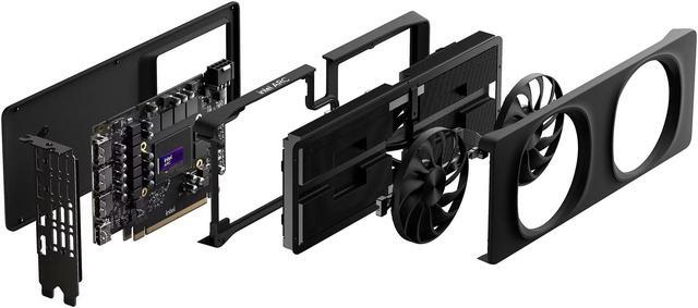 Alt view image 3 of 6 - Intel Arc B580 Limited Edition Graphics Card Black GDDR6 2670MHz Dual Fan Video Card (192-bit, PCI-Express 4.0 x8, One HDMI Three DisplayPorts, Supports 4k)