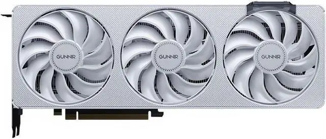 Alt view image 4 of 7 - GUNNIR Intel Arc B570 10GB Photon OC White GDDR6 2690MHz Triple Fan Graphics Card (160-bit, PCI-Express 4.0 x8, HDMI/DisplayPort, Supports 4k)
