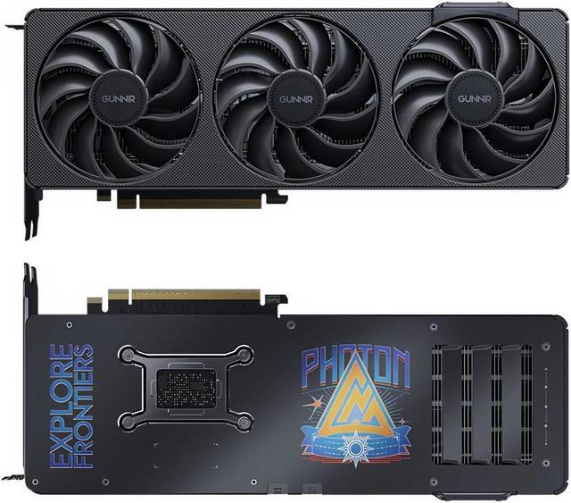 Main image of GUNNIR Intel Arc B570 10GB Photon OC Black GDDR6 2690MHz Triple Fan Graphics Card (160-bit, PCI-Express 4.0 x8, HDMI/DisplayPort, Supports 4k)