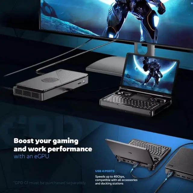 Alt view image 6 of 7 - Original 2025 GPD Win Mini Handheld 7 inch Game Player Console AMD AI 9 HX370 Mini Pocket Gaming Laptop,32GB LPDDR5+2TB SSD