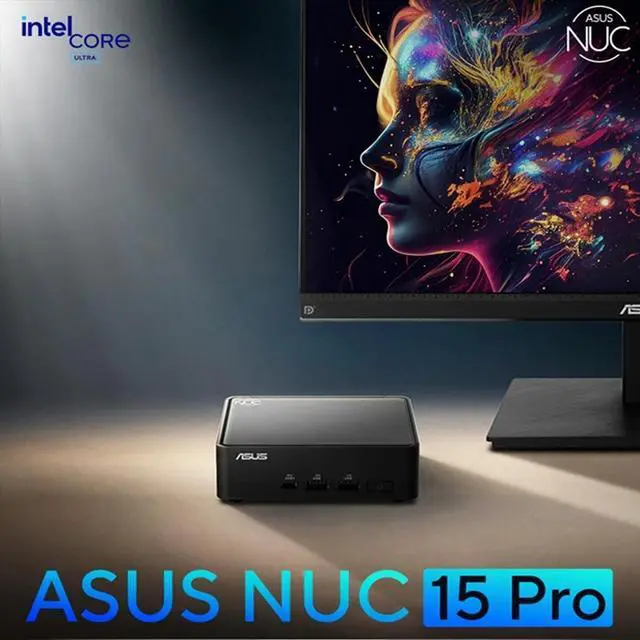 Alt view image 7 of 7 - ASUS NUC 15 Pro Mini PC NUC15CRKU5, Intel Core Ultra 5 225H,Support Max 96GB DDR5-6400, Intel Arc Graphics, Wi-Fi 7, 0.48L Compact Design 96GB DDR5-5600/ 1TB SSD