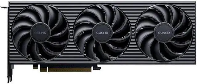 Main image of GUNNIR Intel Arc B580 Tri 12G OC Black Gaming Graphics Card - 12GB GDDR6 2800MHz Triple Fan Graphics Card (192-bit, PCI-Express 4.0 x8, HDMI/DisplayPort, Supp