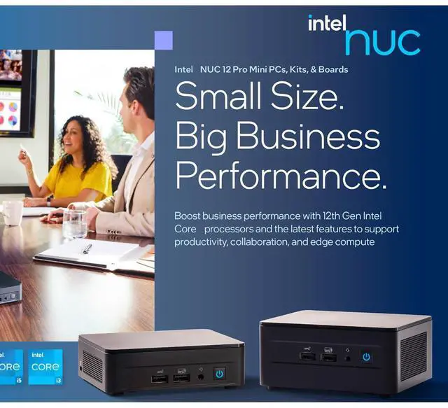 Alt view image 4 of 5 - Intel NUC 12 Pro NUC12WSKv5 Mini Desktop Computer, 12th Gen Core i5-1250P(12C/16T, Up to 4.4G) with vPro Technology Mini PC , Support 4K Quad Display, WiFi 6