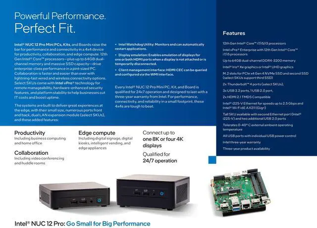 Alt view image 4 of 6 - ASUS NUC 12 NUC12WSHi5 Mini Desktop Computer/Mini PC/HTPC 12th Gen. Intel Core i5-1240P,Intel Iris Xe Graphics,12 Processor Cores (4P+8E), 16 Threads, 12MB Intel Smart Cache,Barebone