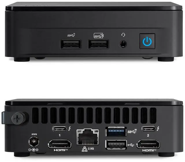 Alt view image 2 of 7 - ASUS NUC 13 Pro NUC13ANKi3 Mini PC with Intel Core i3-1315U, 6 Core Up to 4.5GHz Turbo,Intel Iris Xe Graphics, 4K Support, WiFi 6E,Barebone 8gb ram / 512gb ssd