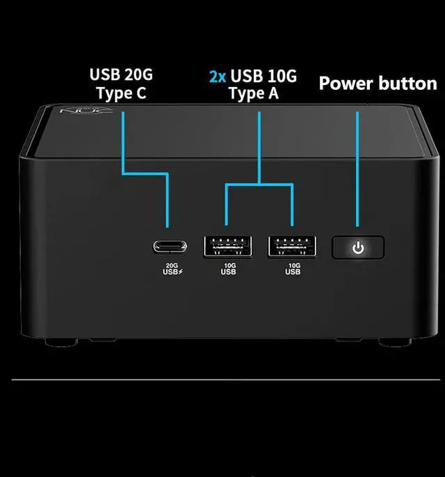 Alt view image 5 of 7 - ASUS NUC 15 Pro Mini-PC NUC15CRHU7 with Intel Core Ultra 7 Processor, Intel Arc Graphics, Thunderbolt 4, Supports Quad 4K Displays, Wi-Fi 7, Bluetooth 5.4, Compact 0.48L Chassis Design