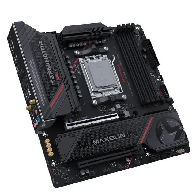 Alt view image 6 of 7 - MAXSUN MS-Terminator B850M PRO WiFi AM5 Motherboard
